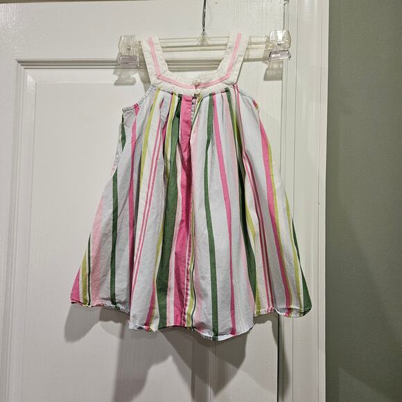 Gymboree White, Pink, and Green Striped Dress Size 2T - Picture 7 of 7